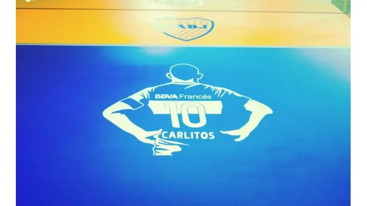 La mesa personalizada de Carlos Tévez