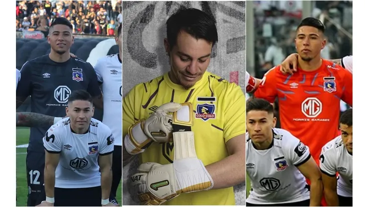 Las tres camisetas de arquero de Colo Colo