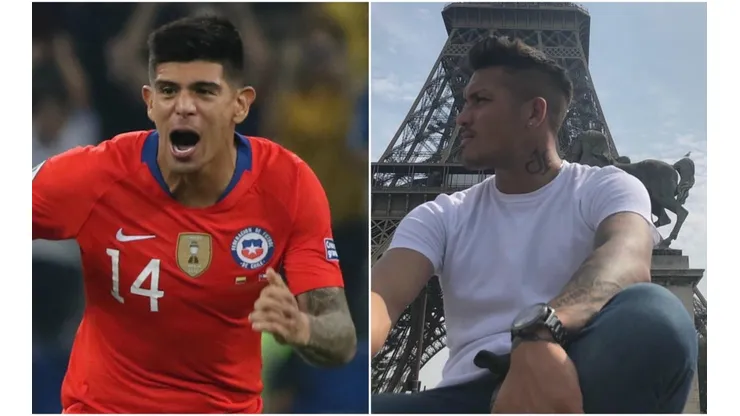 Pavez no desaprovechó una linda foto de Parraguez para columpiarlo.