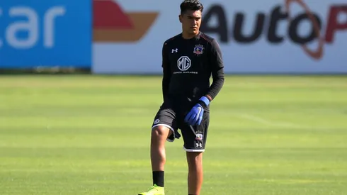 Fierro entrenando con el primer equipo