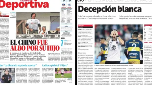 La visita del Chino se llevó la atención: así informó la prensa el empate albo