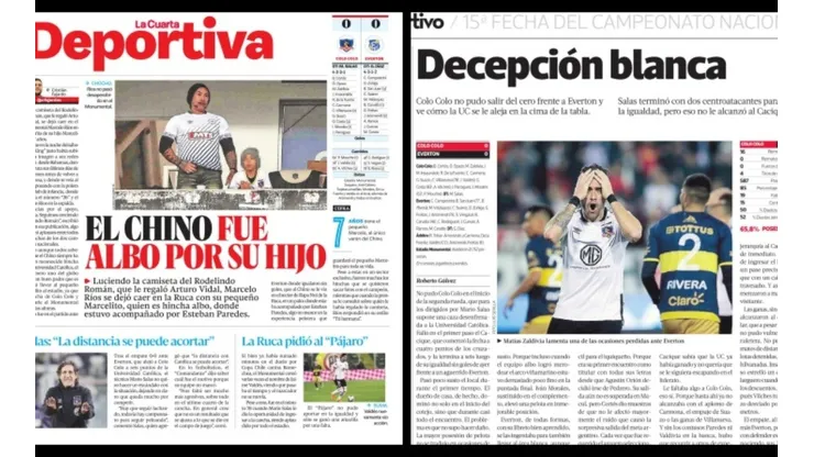 La visita del Chino se llevó la atención: así informó la prensa el empate albo