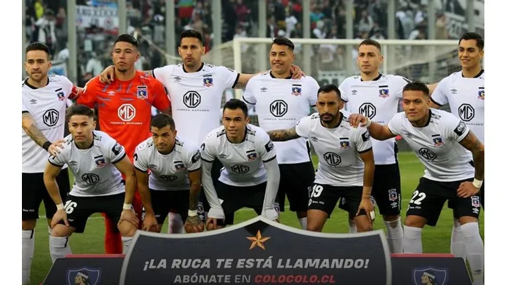 El equipo de Colo Colo que empezó ante Everton.