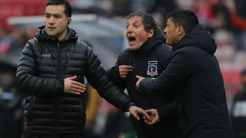 Mario Salas al ser expulsado ante Barnechea.