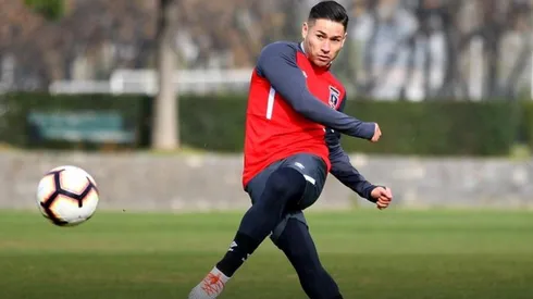 Opazo en la última práctica de Colo Colo.
