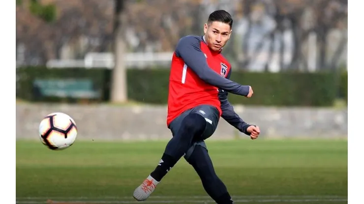 Opazo en la última práctica de Colo Colo.