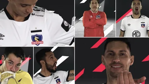 Algunos momentos del nuevo video de presentación del 11 de Colo Colo.