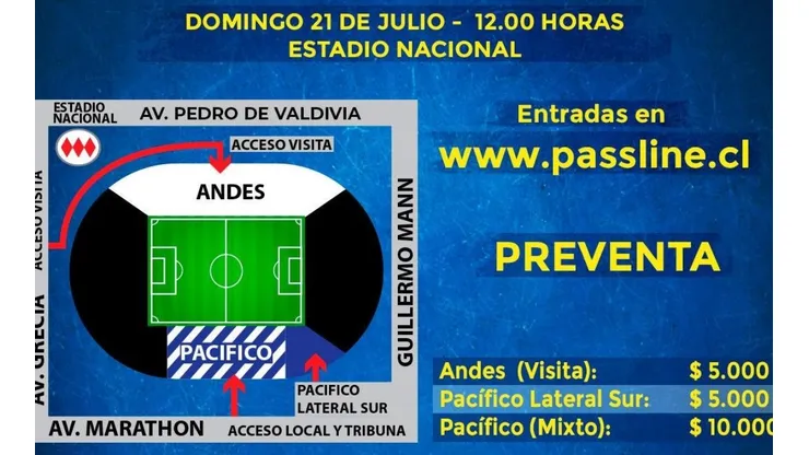 La preventa del partido ante Barnechea se extiende.