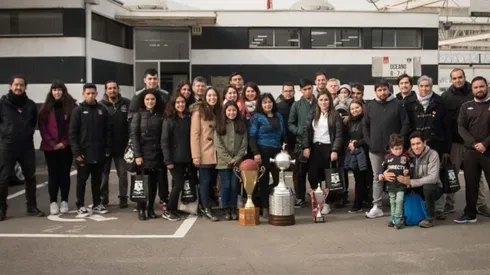 Los socios afortunados que pudieron ver la práctica junto a los directores