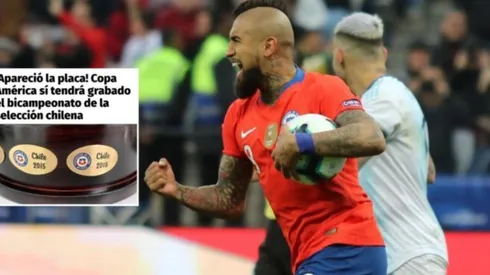 King Arturo celebró la aparición de la segunda placa en la Copa América