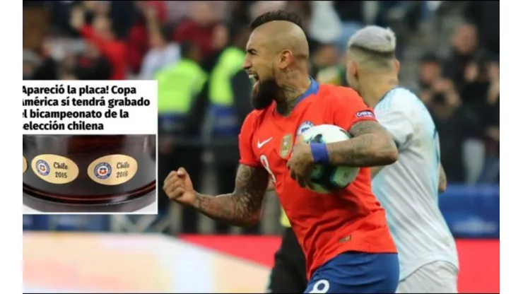 King Arturo celebró la aparición de la segunda placa en la Copa América