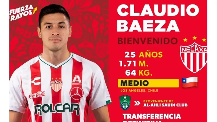 Claudio Baeza nuevo refuerzo de Necaxa