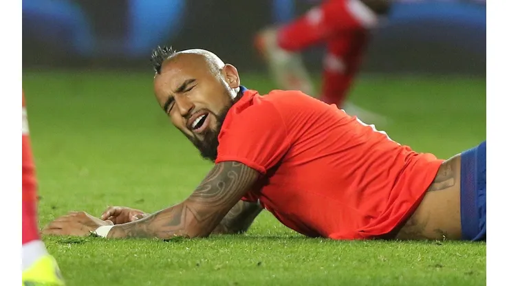 Arturo Vidal terminó lesionado en la copa