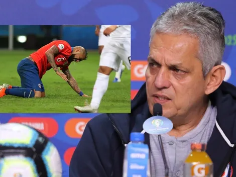 Rueda: "Vidal tiene el tobillo muy inflamado y con mucho dolor"