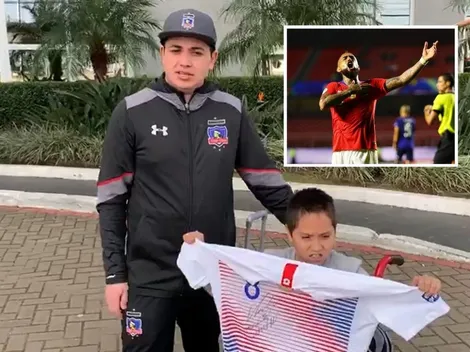 Larga vida al King: Vidal regala su camiseta a niño colocolino en silla de ruedas