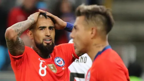 Arturo Vidal terminó con el tobillo lesionado tras el encuentro