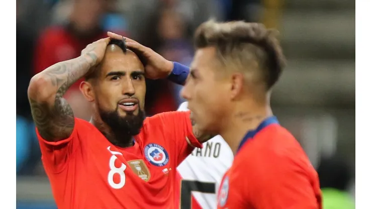 Arturo Vidal terminó con el tobillo lesionado tras el encuentro