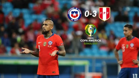 Chile cayó 3-0 ante Perú en el Arena do Gremio
