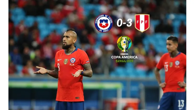 Chile cayó 3-0 ante Perú en el Arena do Gremio