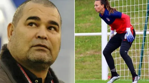 Chilavert y una de las fotos de Tiane que compartió.