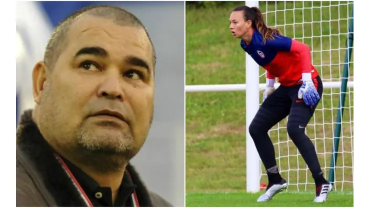 Chilavert y una de las fotos de Tiane que compartió.
