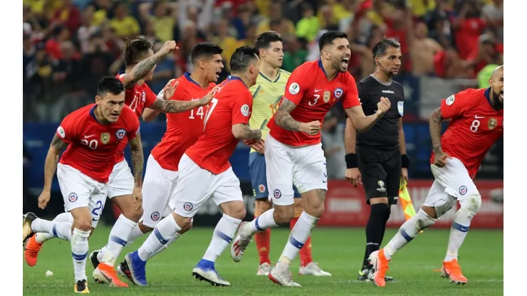 La Roja celebró con todo su clasificación en camarines