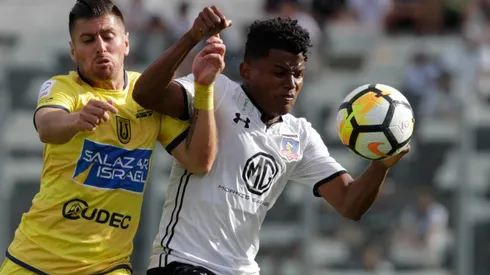 Bolaños jugó dos partidos como titular en Colo Colo