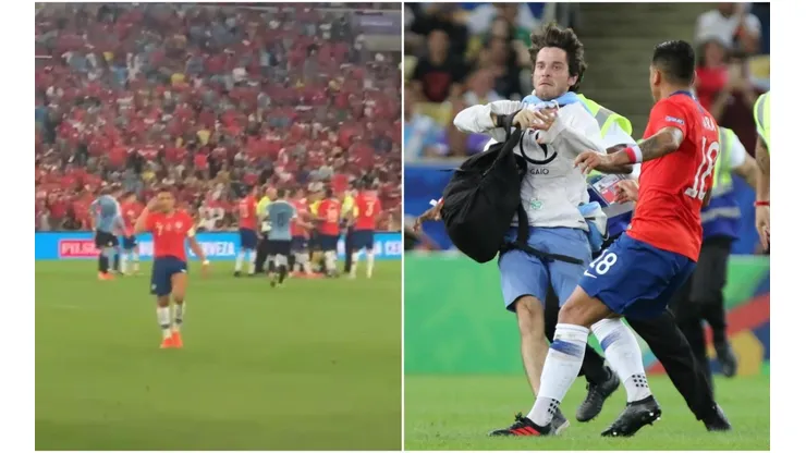El gesto de Alexis mientras Jara impactaba a la gallina.