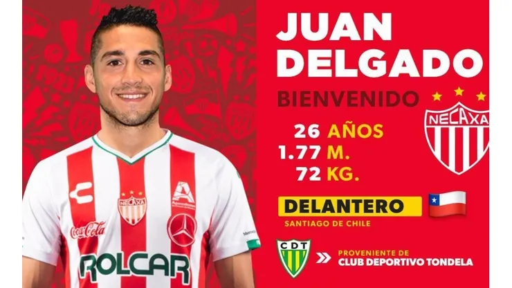 Juan Delgado es presentado en el Necaxa de México.