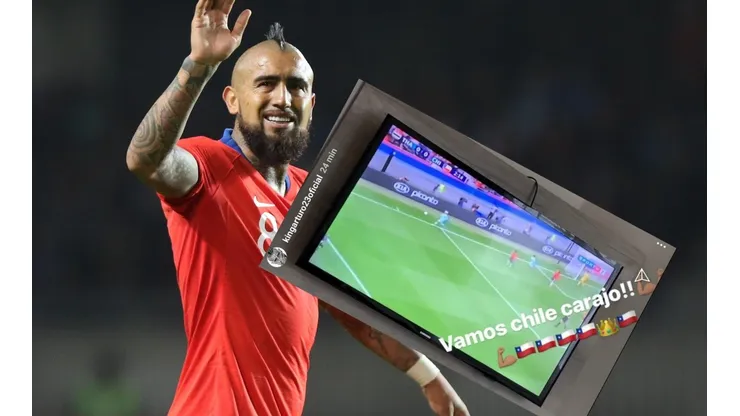 Vidal siempre está pendiente de Chile
