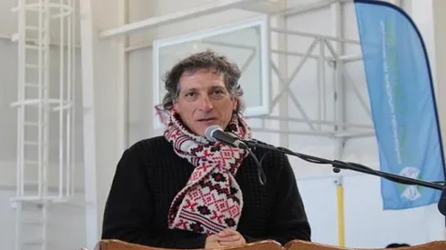 Mario Salas dictando su charla