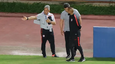 Rueda en el momento en que le llama la atención a Vidal.