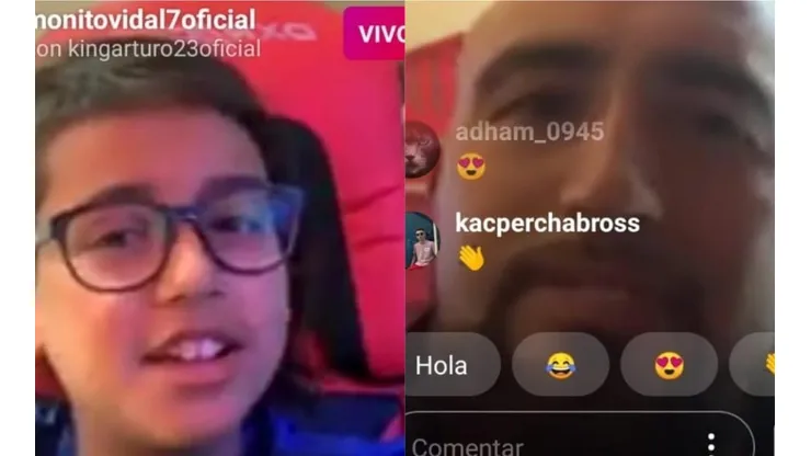 Monito Vidal llamó a su papá en la previa al partido