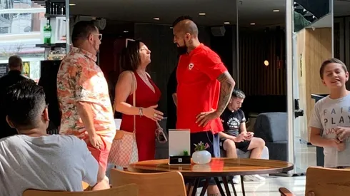 Arturo Vidal se reunió con suegra de Matías Fernández