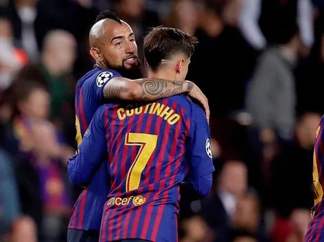 Coutinho elogió a Vidal: "Es un fuera de serie, de los mejores del mundo en su puesto"