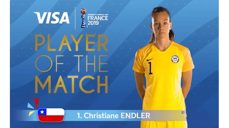 Cristiane Endler fue elegida la figura del partido en el Chile vs Estados Unidos