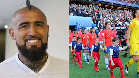 Arturo Vidal apoyó a La Roja Femenina