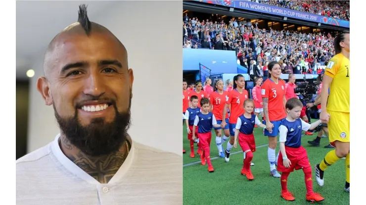 Arturo Vidal apoyó a La Roja Femenina