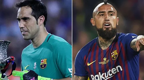 Bravo y Vidal en el Barcelona.