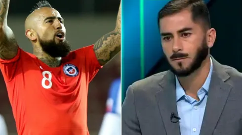 Herrera en su rol de comentarista alabó a Vidal.