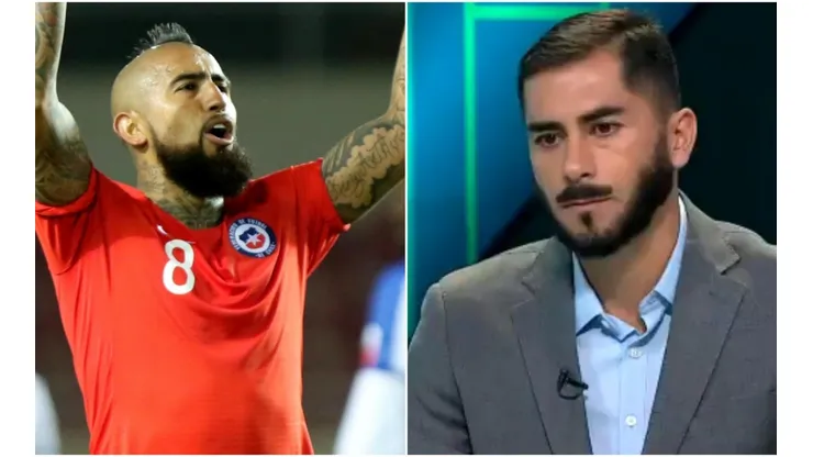 Herrera en su rol de comentarista alabó a Vidal.