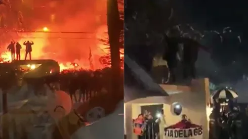 Hinchas de Colo Colo hicieron fiesta en Puerto Varas