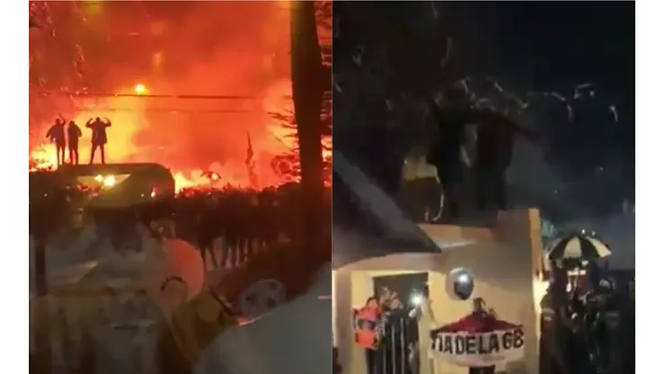 Hinchas de Colo Colo hicieron fiesta en Puerto Varas