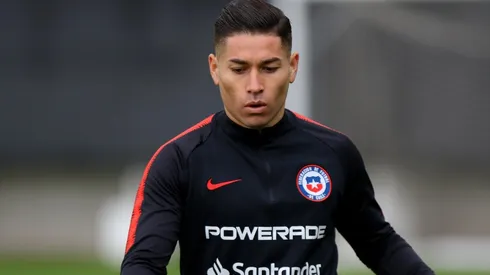 Opazo entrenando en Juan Pinto Durán