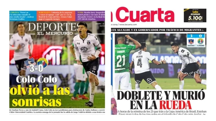 Así informó la prensa nacional el triunfo de Colo Colo