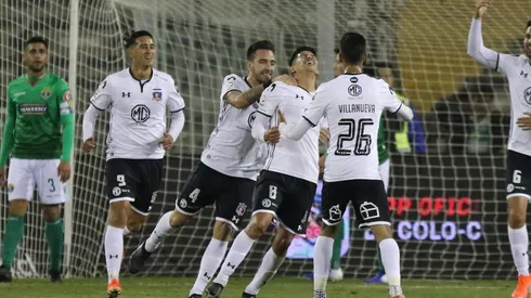 Esteban Pavez celebra su gol ante Audax.