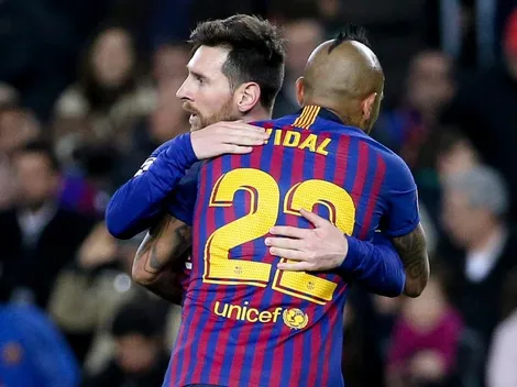 Messi le tira todas las flores a nuestro Arturo Vidal