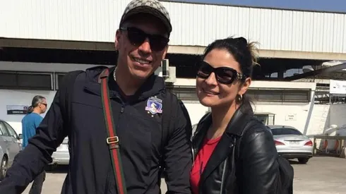 Esteban Paredes con Solange, su hermana.