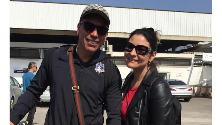Esteban Paredes con Solange, su hermana.