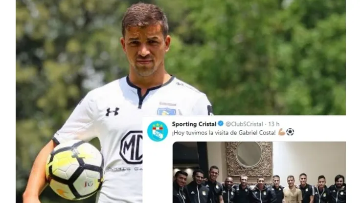 Gabi Costa visitó al Sporting Cristal